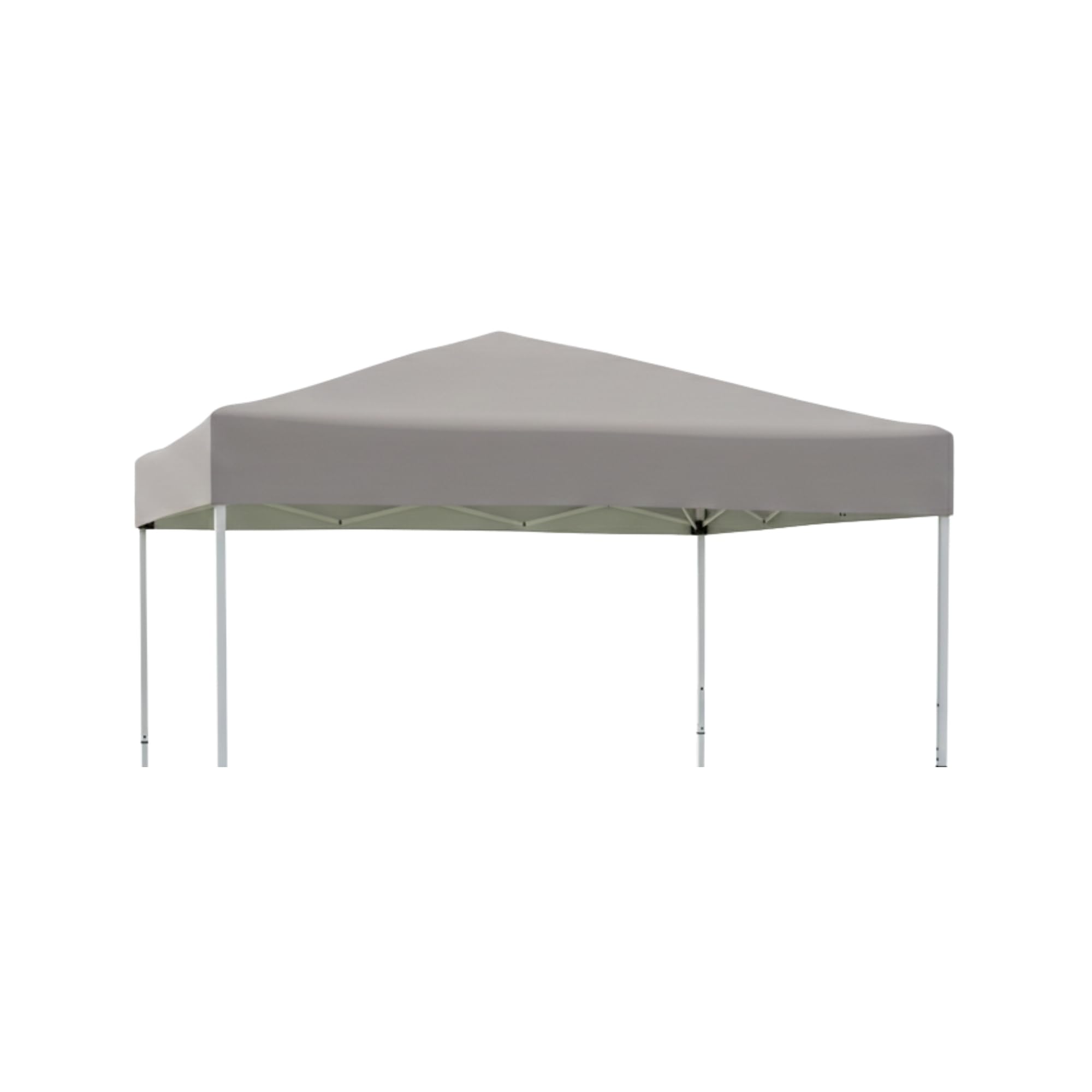 Garden Winds front view replacement top showing full slate-gray canopy and fit benefit