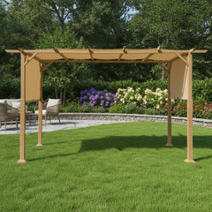 Garden Winds canopy installed on pergola frame demonstrating easy replacement