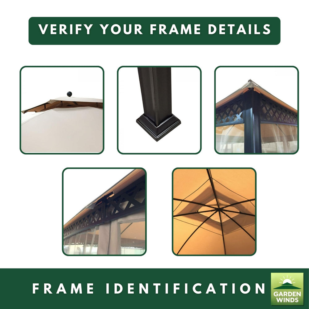 Garden Winds canopy surface with water droplets showing water-resistant finish