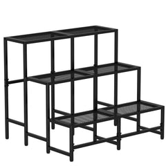 Garden 4 you front view showing sturdy metal shelves and vintage style benefit