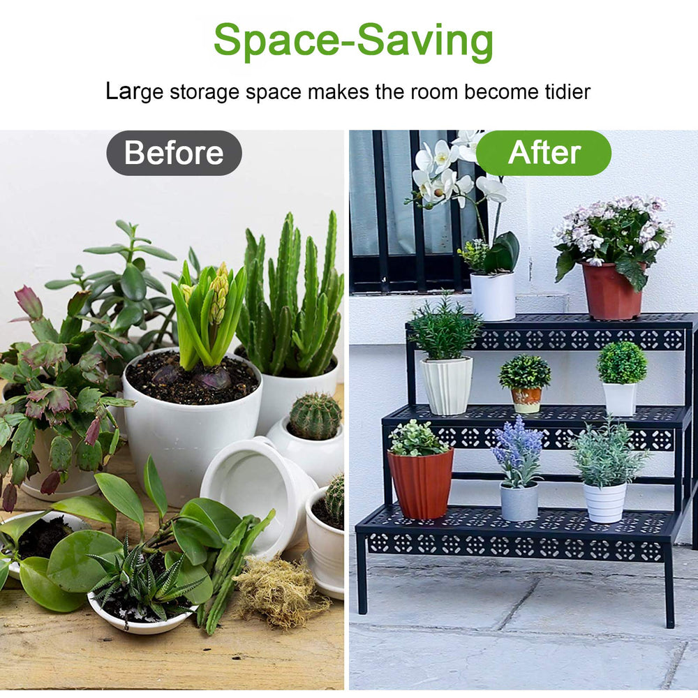 Garden 4 you nivel superior con macetas que mejora exposición a luz y circulación de aire