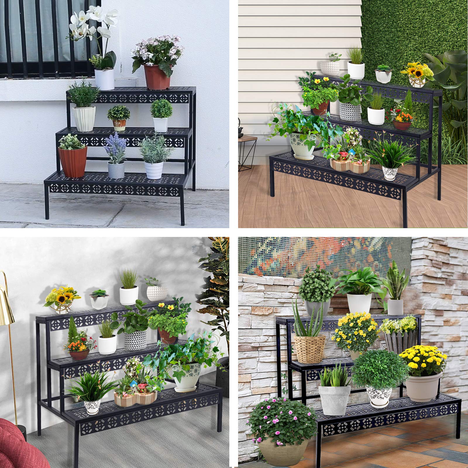 Garden 4 you en balcón con macetas demostrando ahorro de espacio y estética