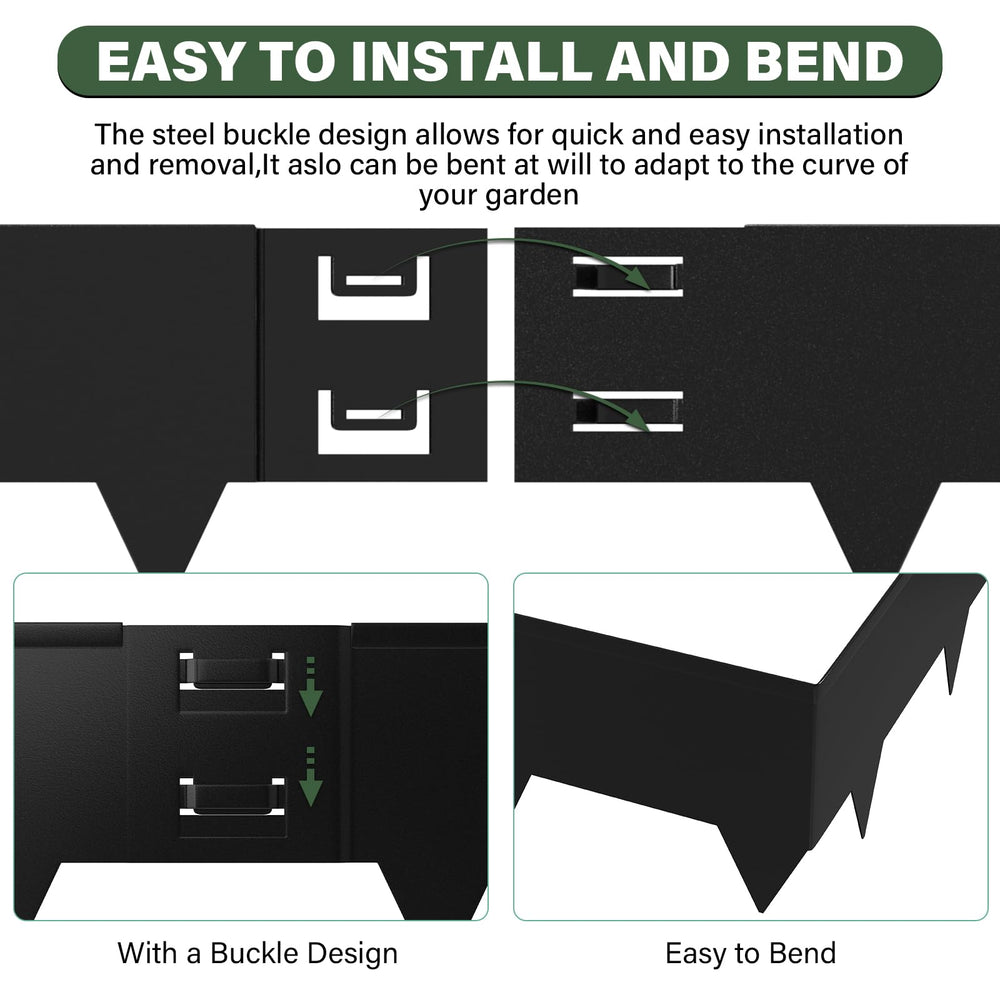 Gardenaire interlock buckle connection for tight section joins