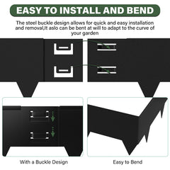 Gardenaire interlock buckle connection for tight section joins