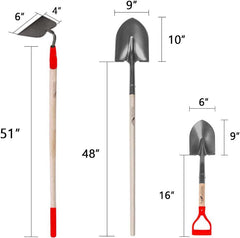 GardenAll ergonomic wooden handle profile reducing wrist strain