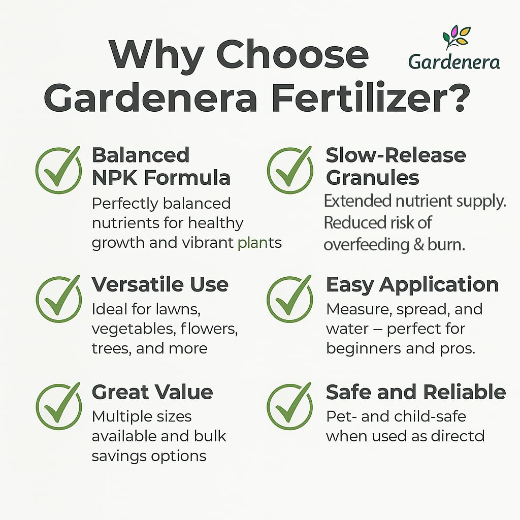 gardenera spreader applying fertilizer on lawn for uniform green-up