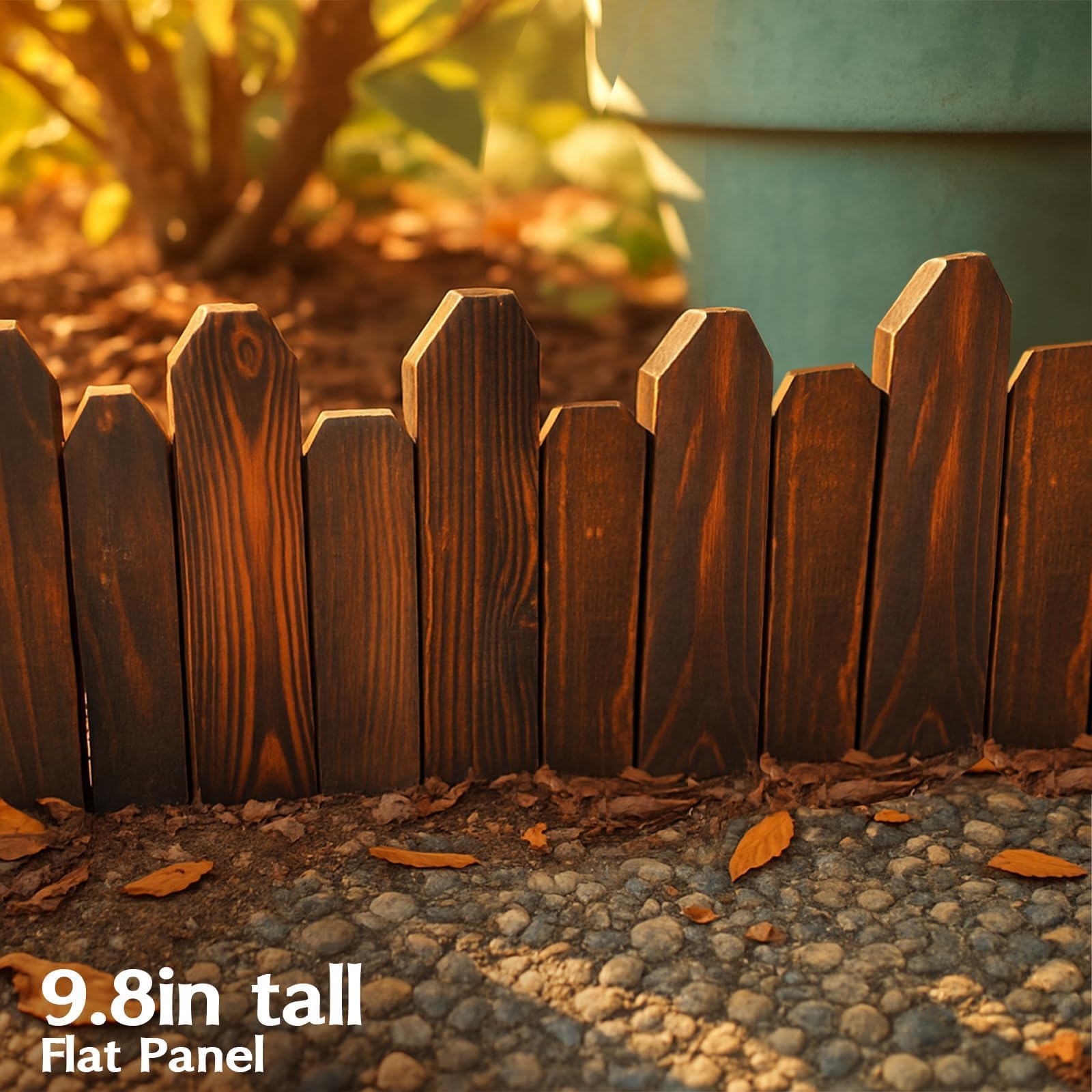 GardenFlow curved pathway example showing flexible panels creating smooth garden curves