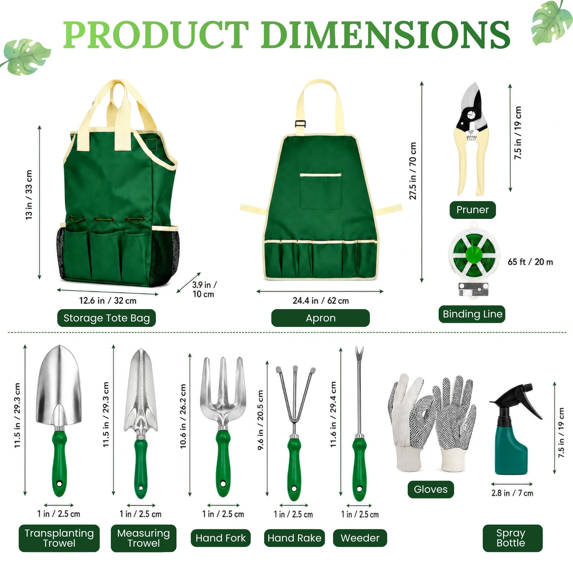 GardenHOME open tote bag packed with tools for easy transport and storage