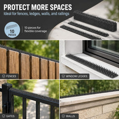 Gardenised installed on a windowsill deterring perching while preserving sill