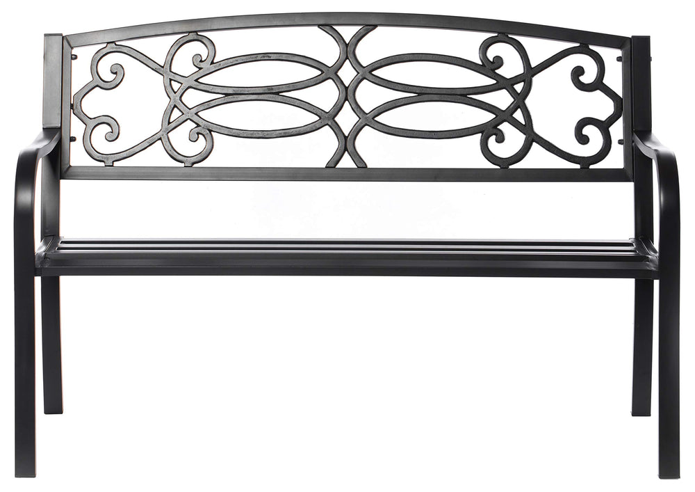 Gardenised side profile illustrating sturdy frame and comfortable seat depth