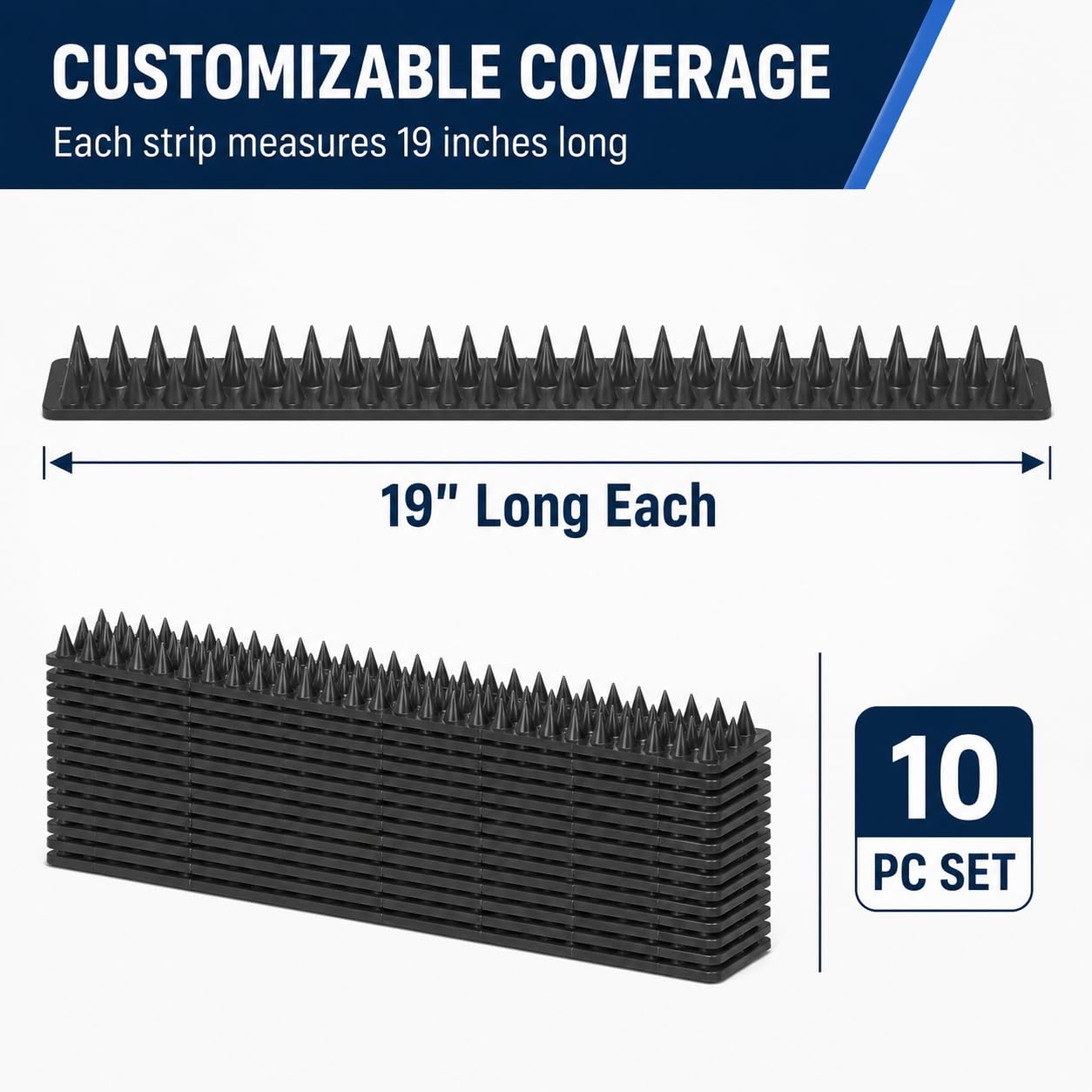 Gardenised beside a ruler showing 48.8cm length for accurate sizing