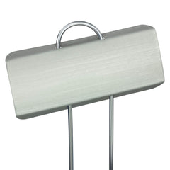 GardenMate close-up of zinc name plate with clear writing and weatherproof benefit