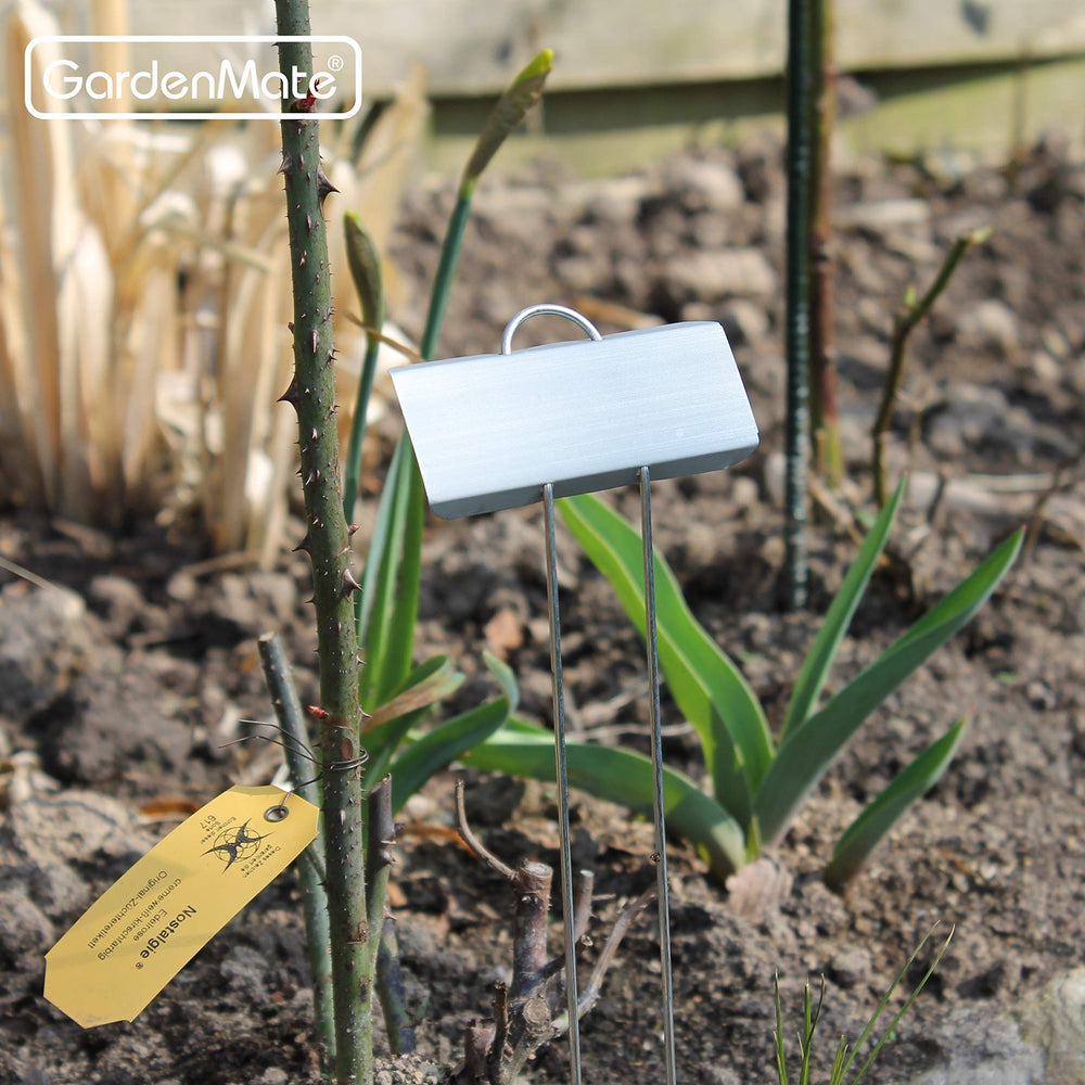 GardenMate label in pot demonstrating clear identification for container plants