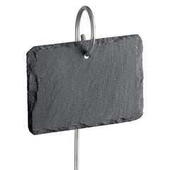 GardenMate slate label front packaging showing ten tags and rods for durable plant ID