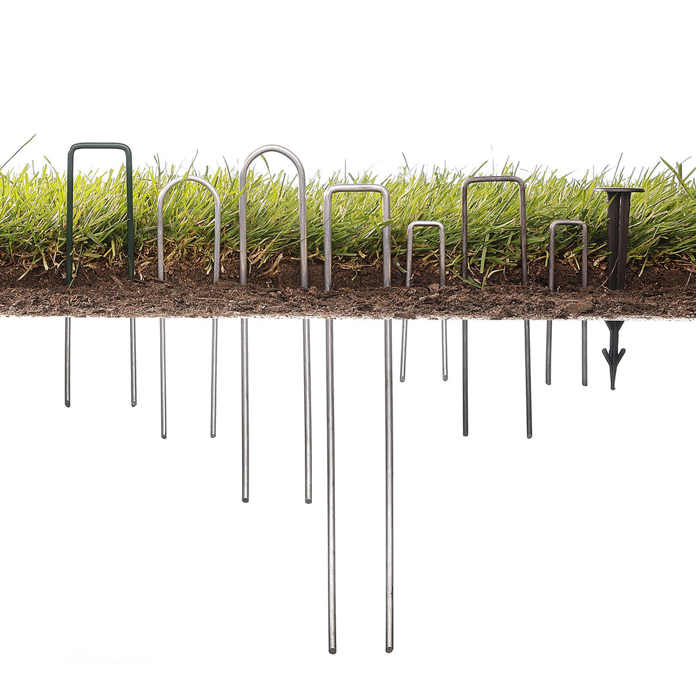 GardenMate stack of staples count display emphasizing bulk supply benefit
