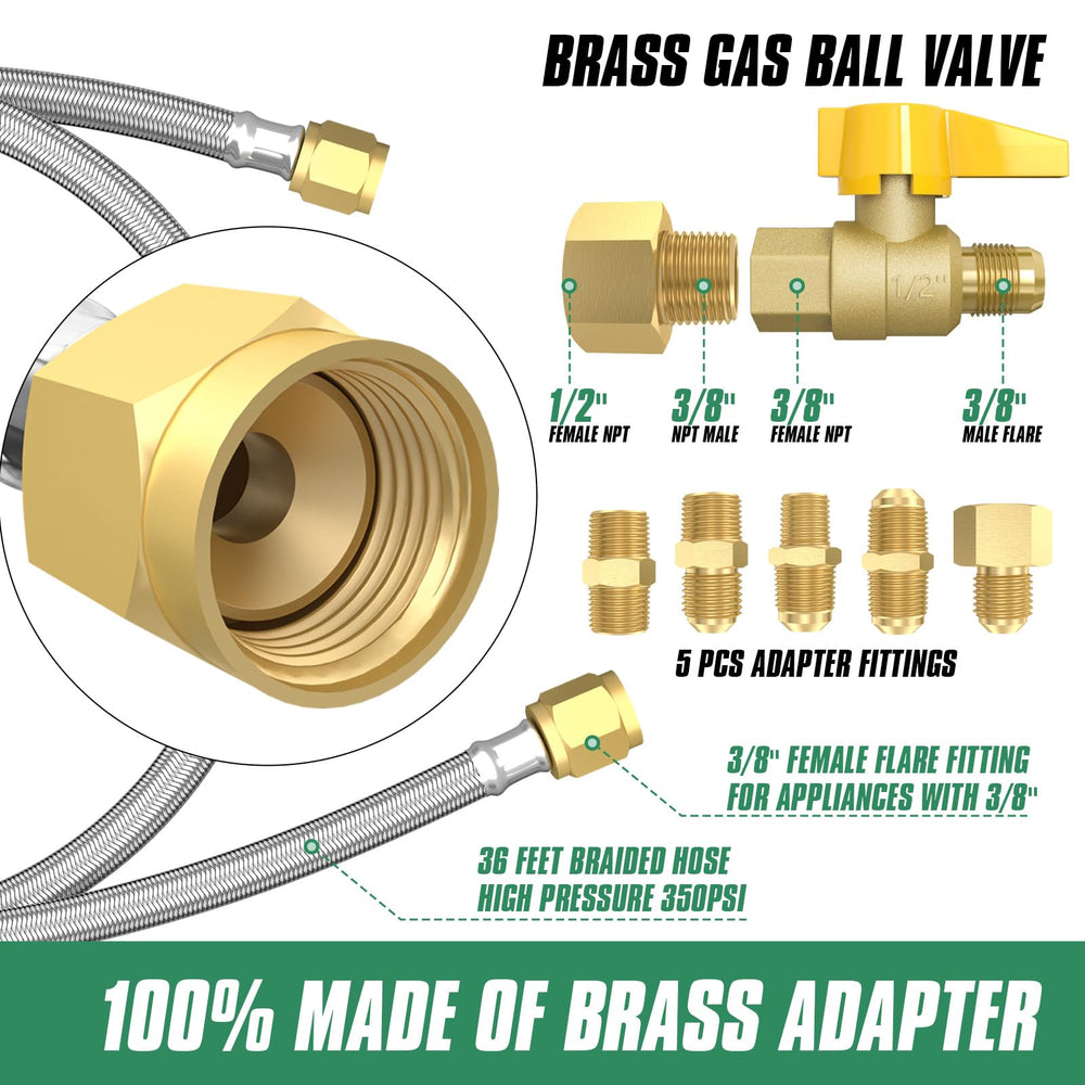 GardenNow adapter kit laid out showing versatile fittings for many appliances