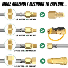 GardenNow braided hose texture close-up showing corrosion resistance and durability