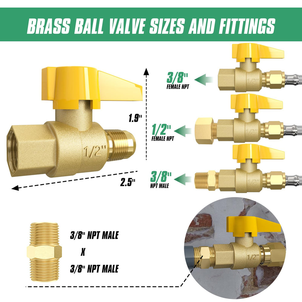 GardenNow brass ball valve close-up showing durable shutoff benefit