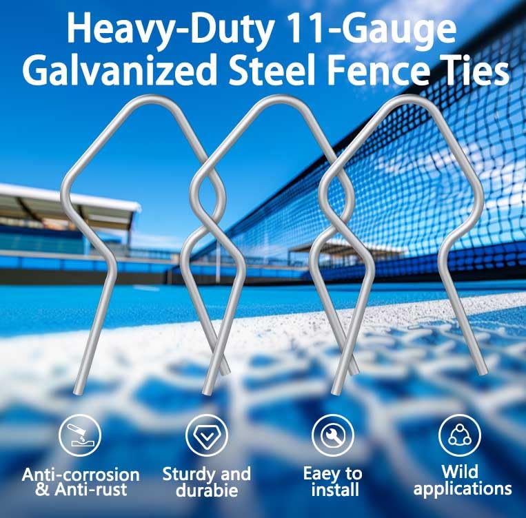GardenNow close-up of clips on wire showing tight hold and durability