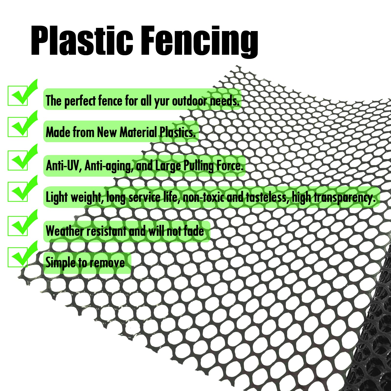 GardenNow fixed strap fastening close-up secures mesh quickly