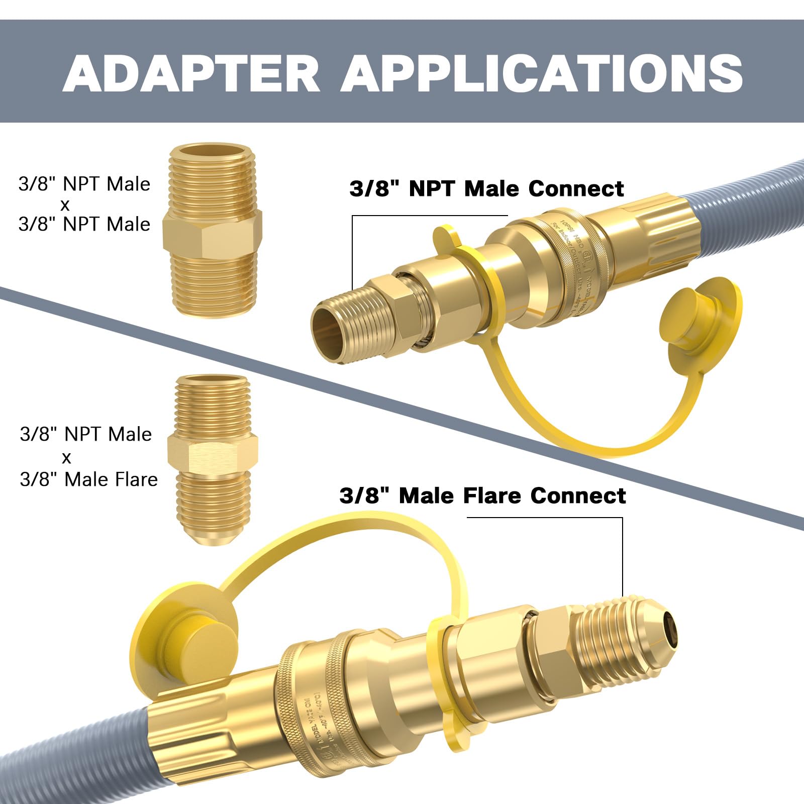 GardenNow hose connected to griddle in outdoor use for convenient gas supply