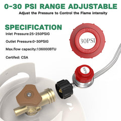 GardenNow regulator dial closeup showing adjustable pressure control advantage