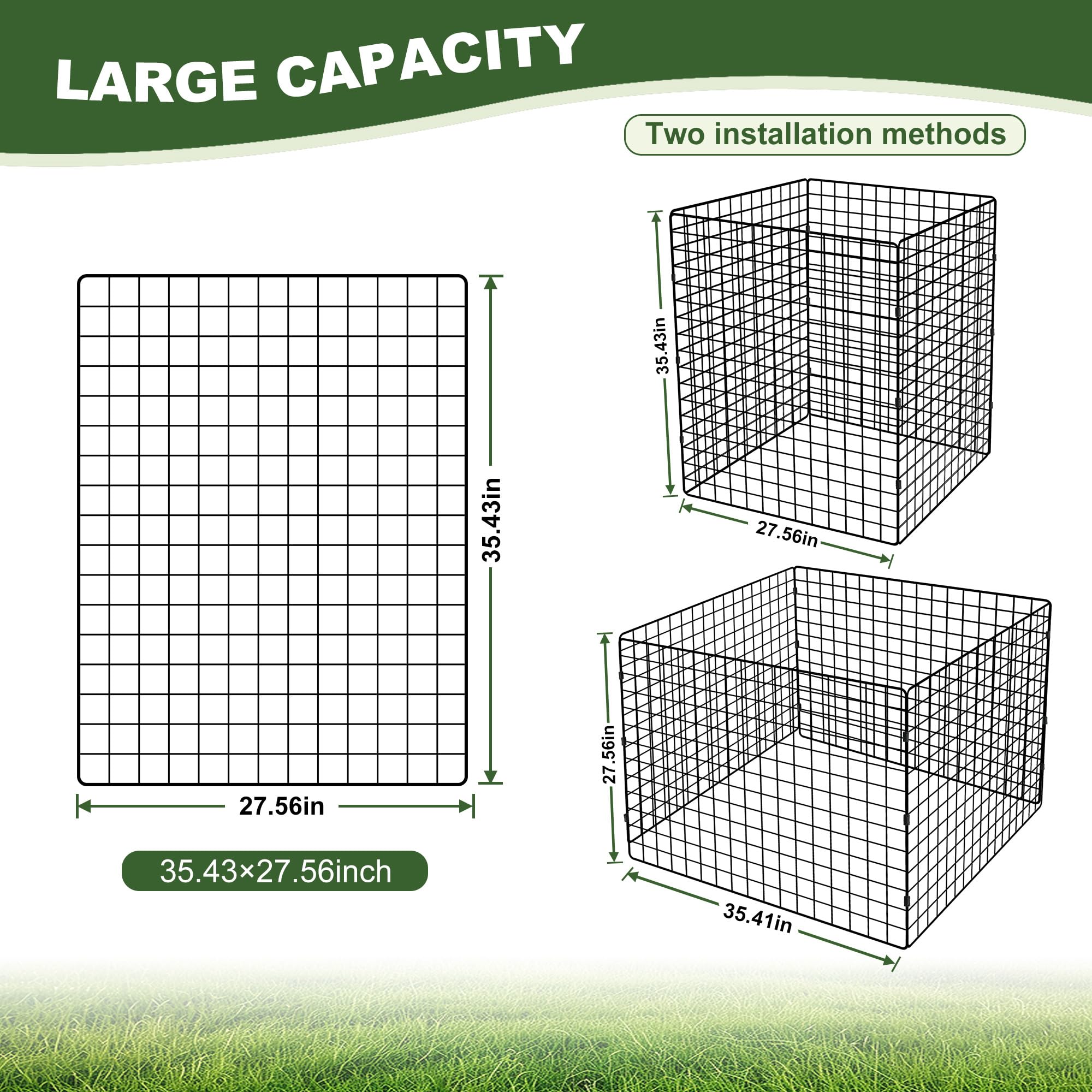 Gardenova close-up of mesh and metal clips highlighting durable construction and airflow
