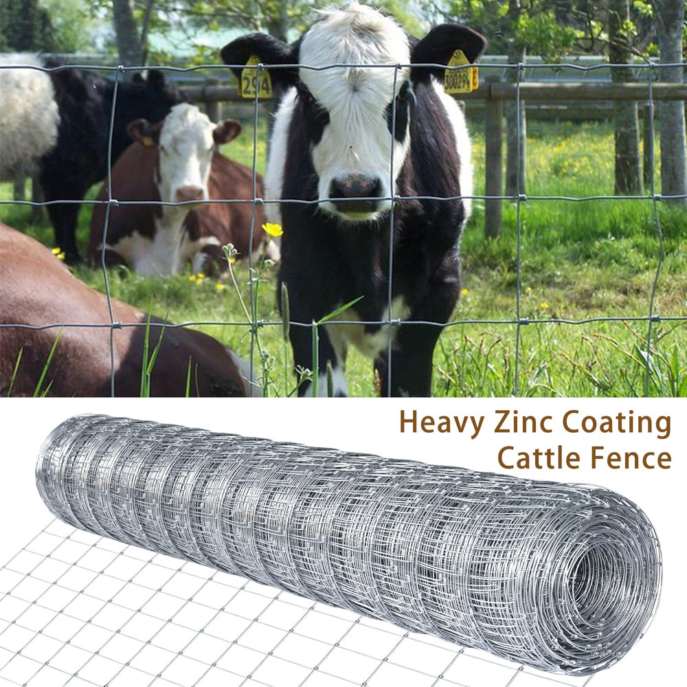 Gardenova fence installed on farm posts showing containment and visibility benefit