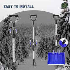 GardenPal collapsed shovel stored in car trunk for compact portability and convenience