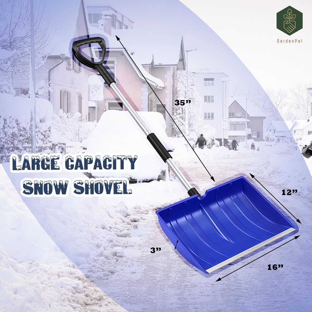 GardenPal close-up of polyethylene blade with aluminum edge for durable performance