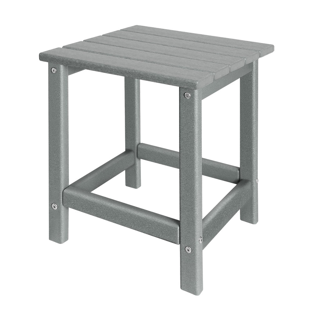 GARDENSTAR front view of table showing compact outdoor placement and durability