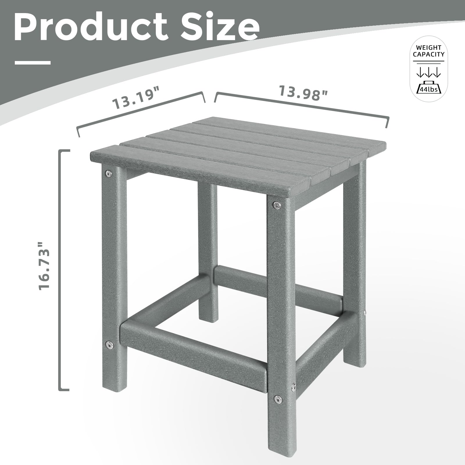 GARDENSTAR side joint detail highlighting rust-proof hardware and stability