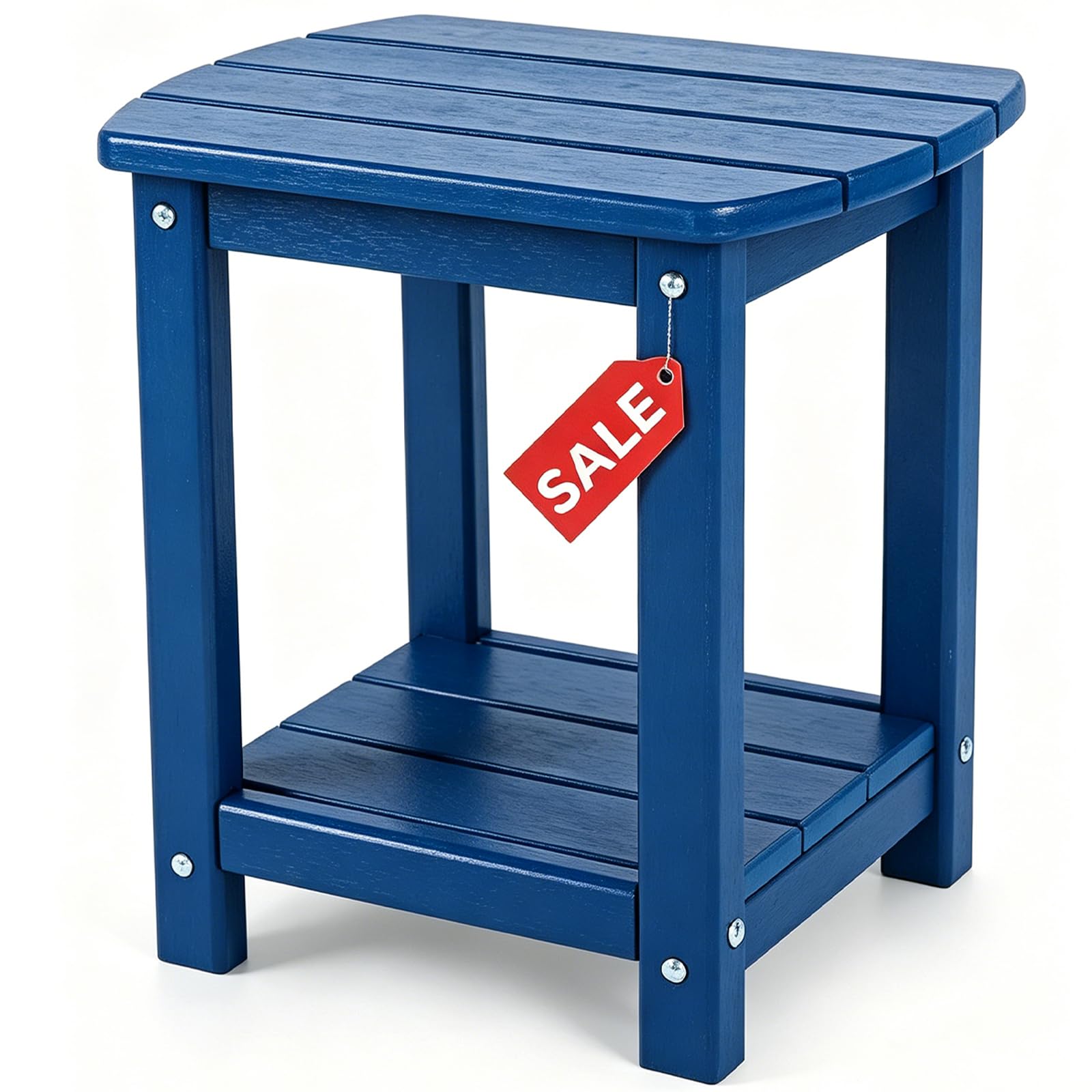 GARDENSTAR front view of side table showing sturdy shape and quick setup benefit
