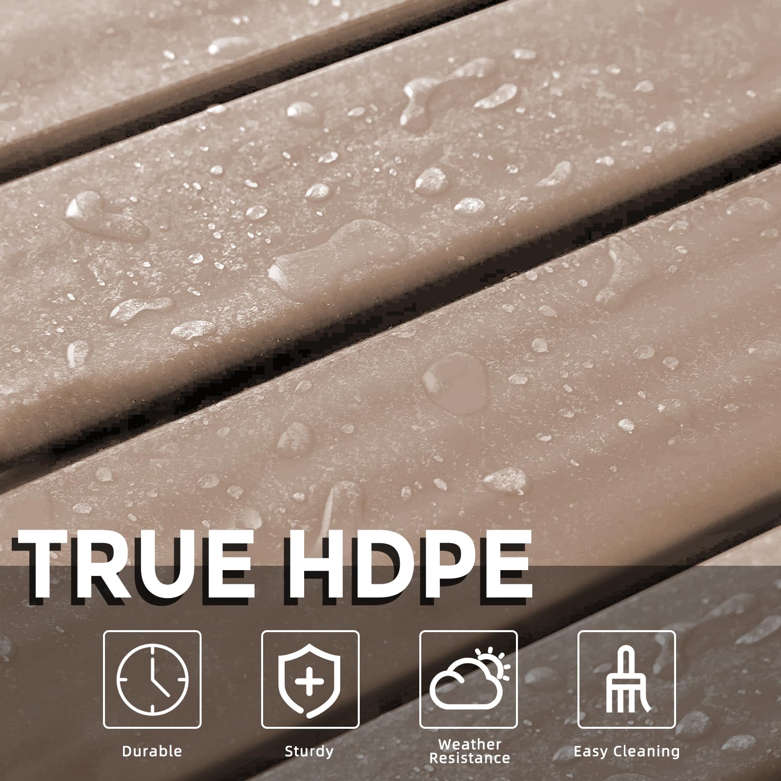 GARDENSTAR close-up HDPE texture demonstrating rot-resistant material