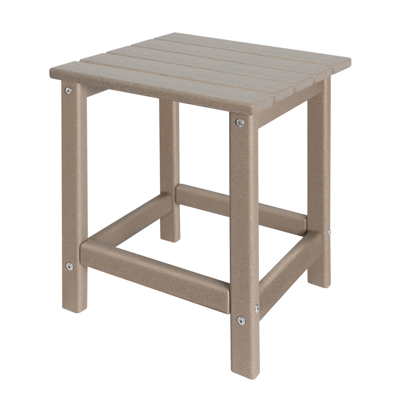 GARDENSTAR front view of outdoor side table, sturdy and weatherproof