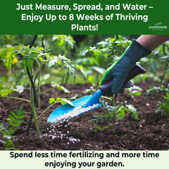 GARDENWISE measured application to containers for balanced nutrition