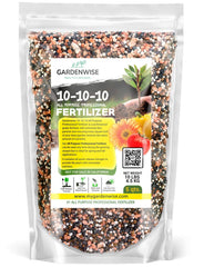 GARDENWISE front packaging showing 5 quart bag and usage benefit