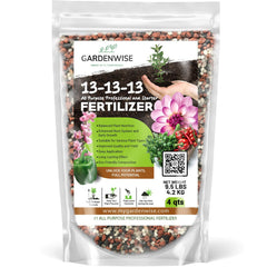 GARDENWISE front packaging showing 13-13-13 formula and benefits