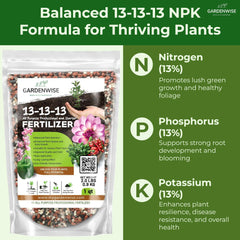 GARDENWISE close-up of granules highlighting even distribution benefit