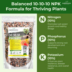 GARDENWISE granular texture close-up showing even release and easy spreading