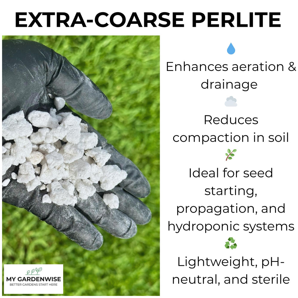 GARDENWISE mixed into potting soil demonstrating improved aeration for roots
