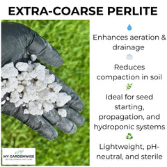 GARDENWISE mixed into potting soil demonstrating improved aeration for roots