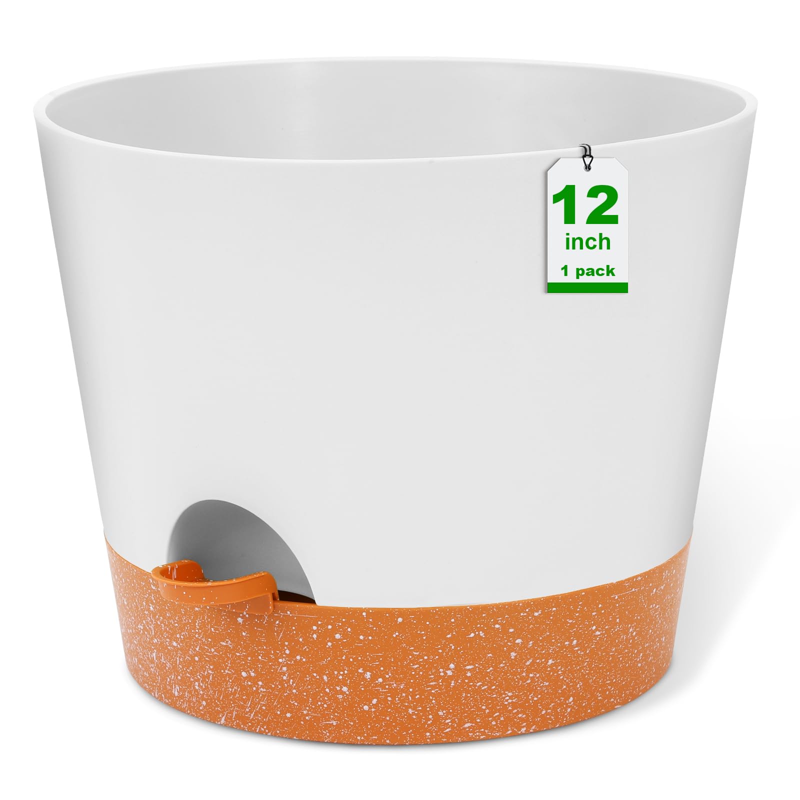 GARDIFE front view white planter showing modern look and tidy presentation
