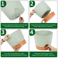 GARDIFE reservoir and watering lip closeup enabling easy refill and visual monitoring