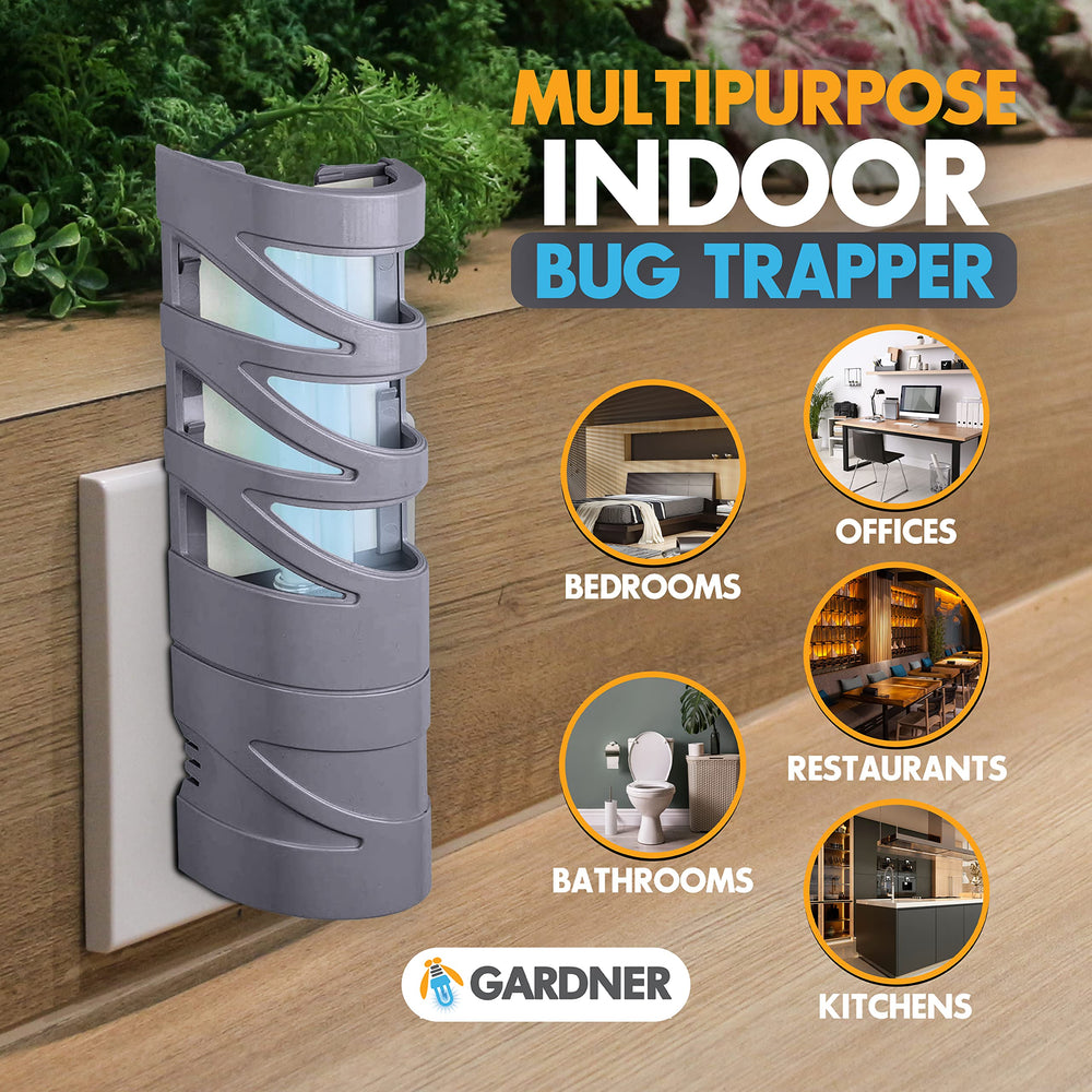 Gardner FlyWeb plugged into wall outlet demonstrating easy installation