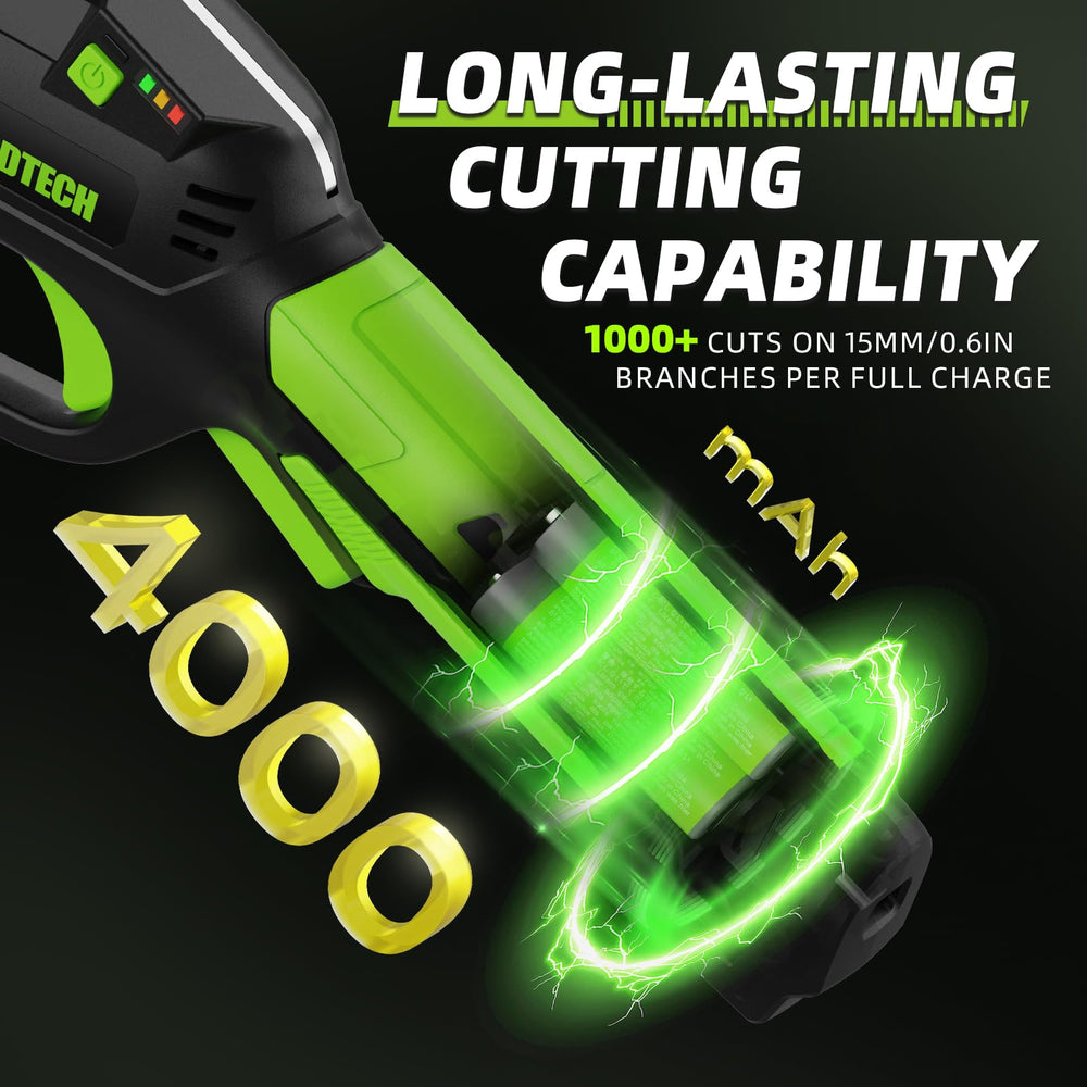 Gardtech ergonomic non-slip TPE grip reducing hand fatigue while pruning