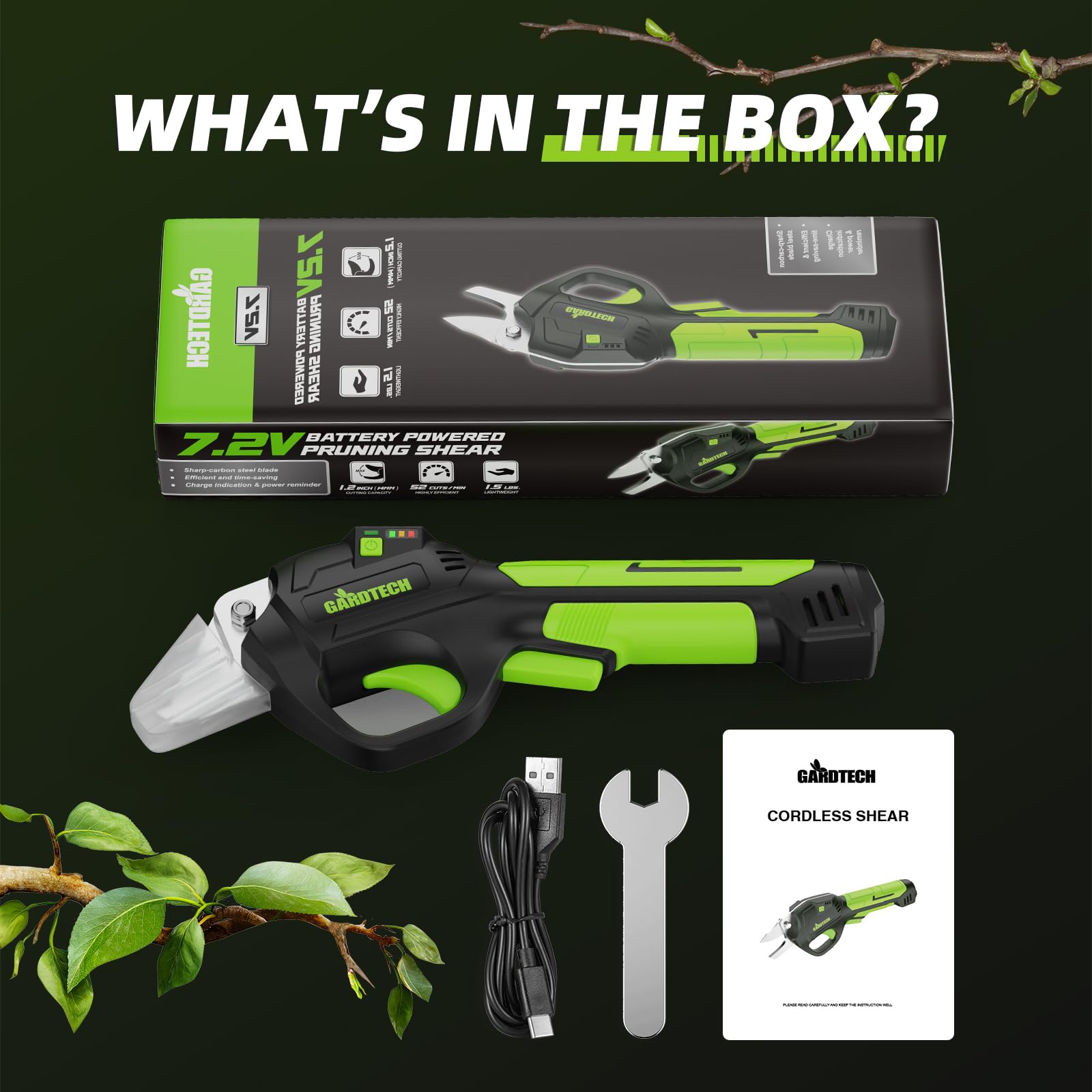 Gardtech pruner in garden setting ideal for shrubs and small tree care
