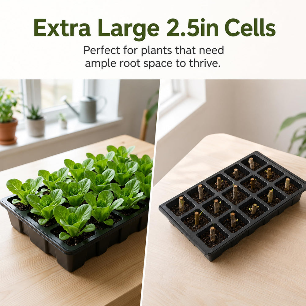 Gardzen top view of 15 cells showing neat planting organization benefit