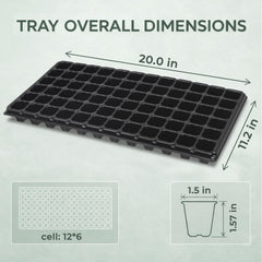 Gardzen close-up showing 1.57 inch cell depth for stronger taproots