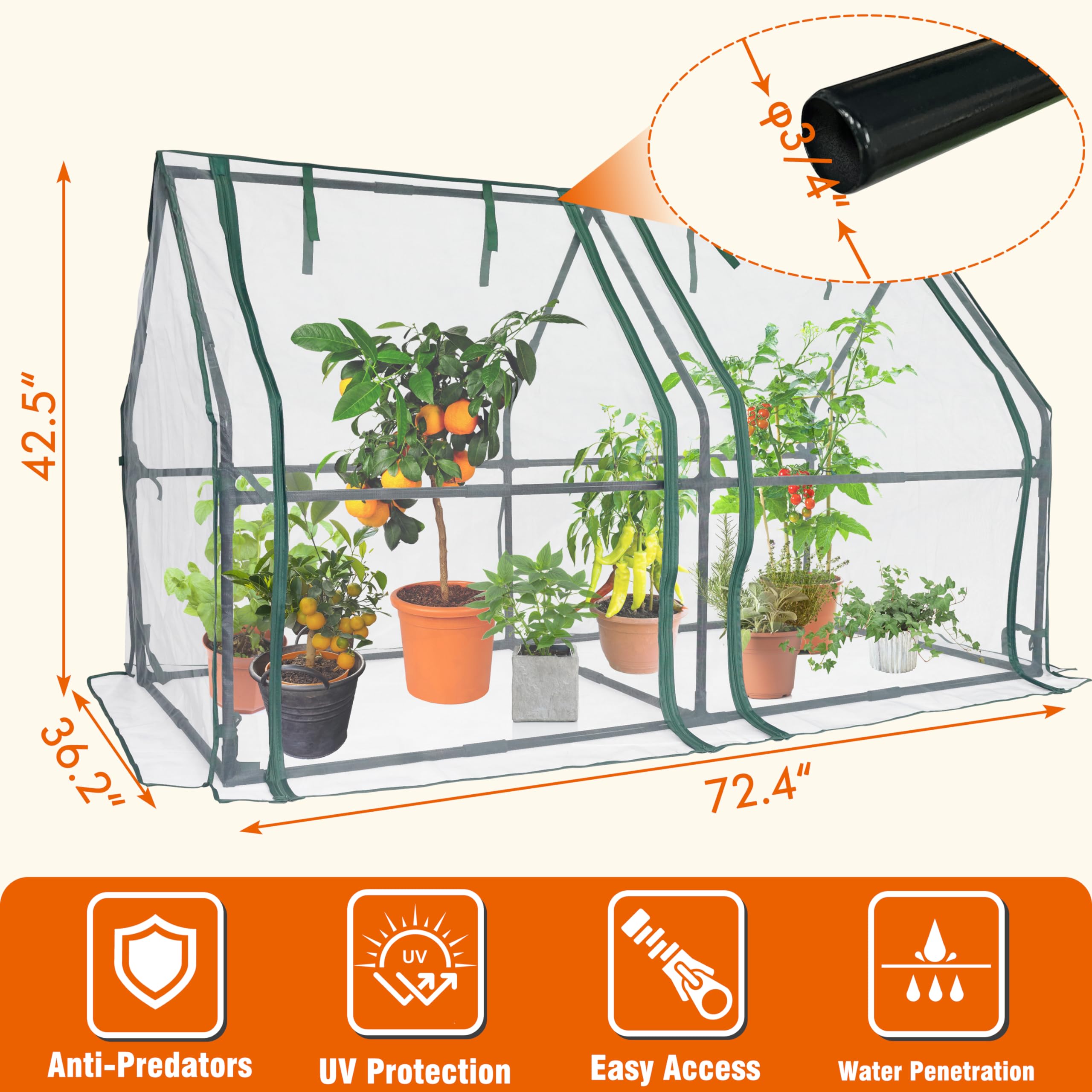 Gardzen folded components for compact storage and effortless portability